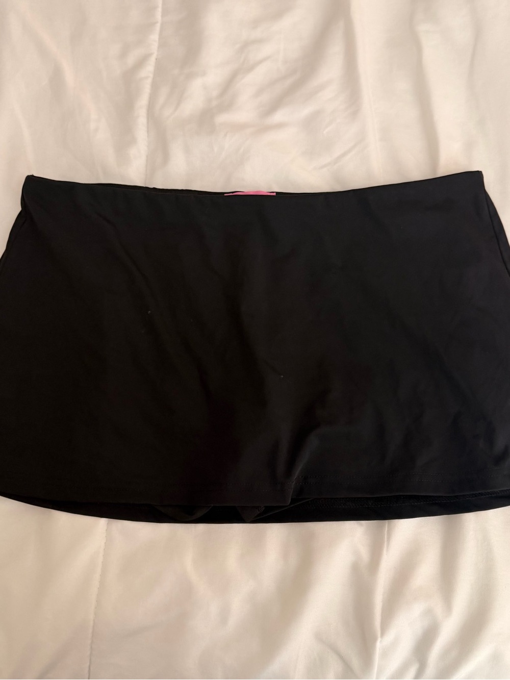 Edikted Black Mini Skort - Sleek Straight Cut